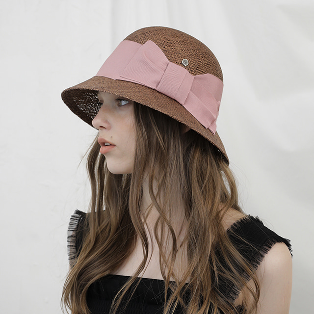 Summer cloche hat - Brown
