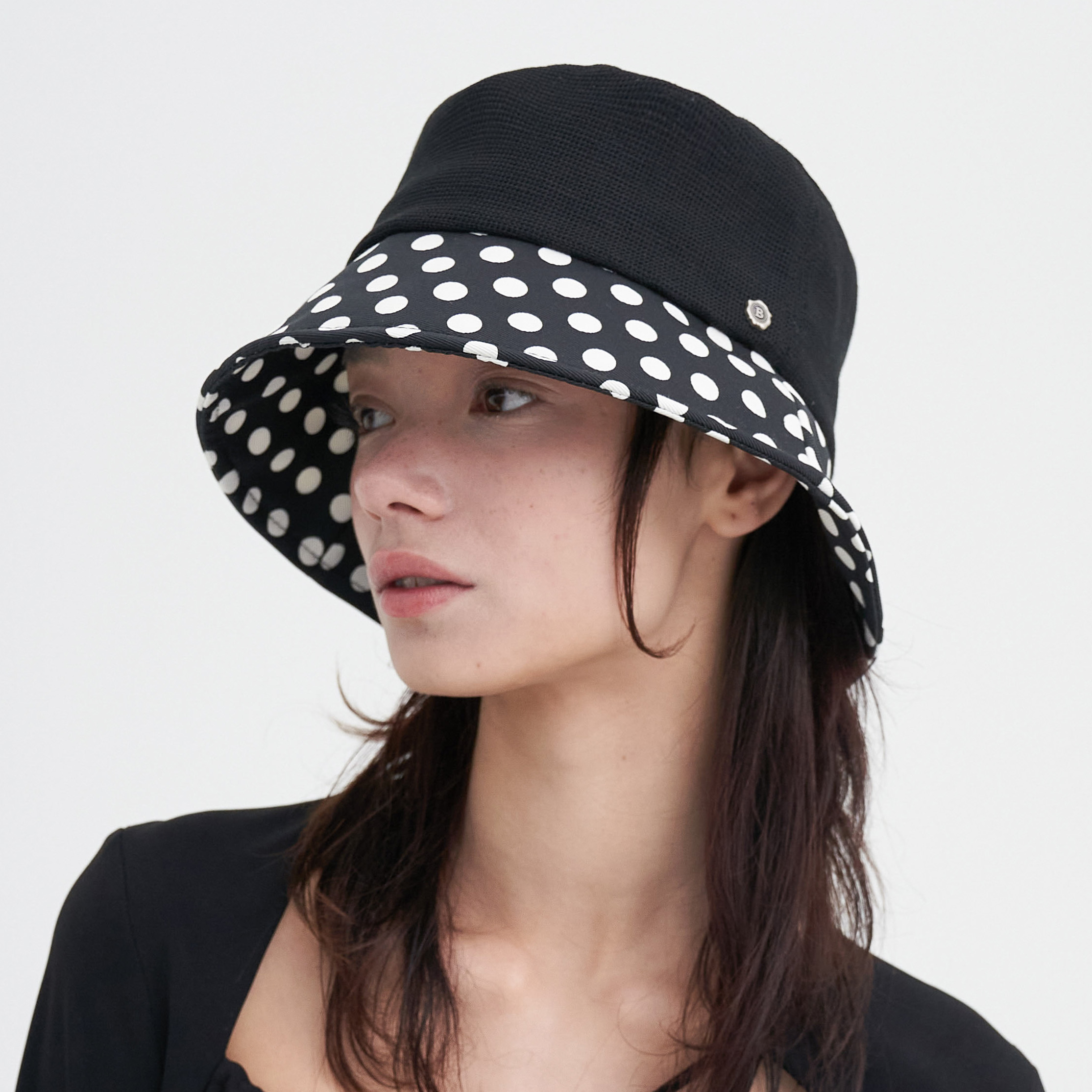 Polka-Dot Bucket Hat