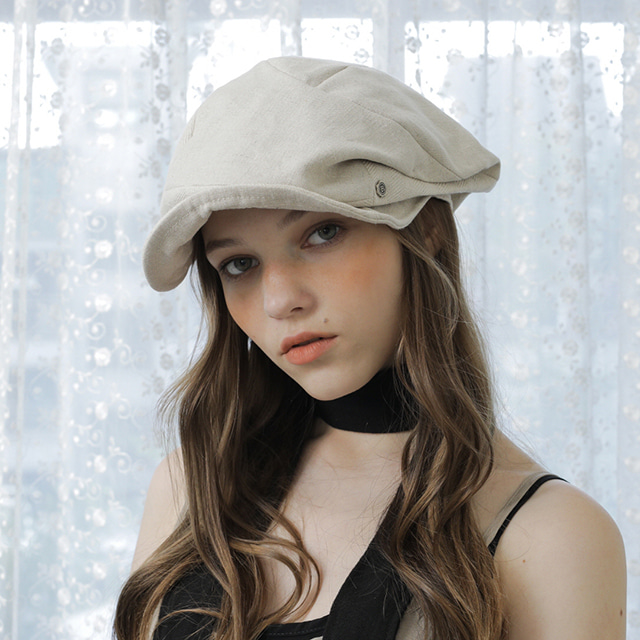 Iconic casquette – Ivory linen