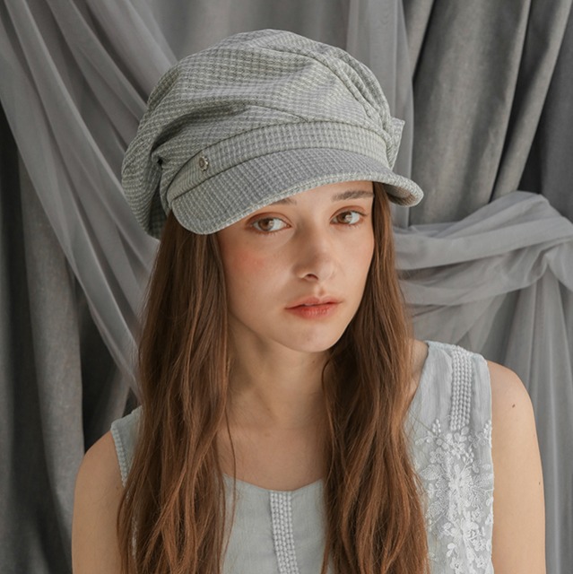 Twisted casquette - Textured grey