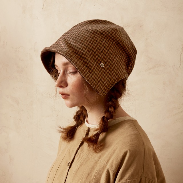 Banding bonnet beanie - Brown