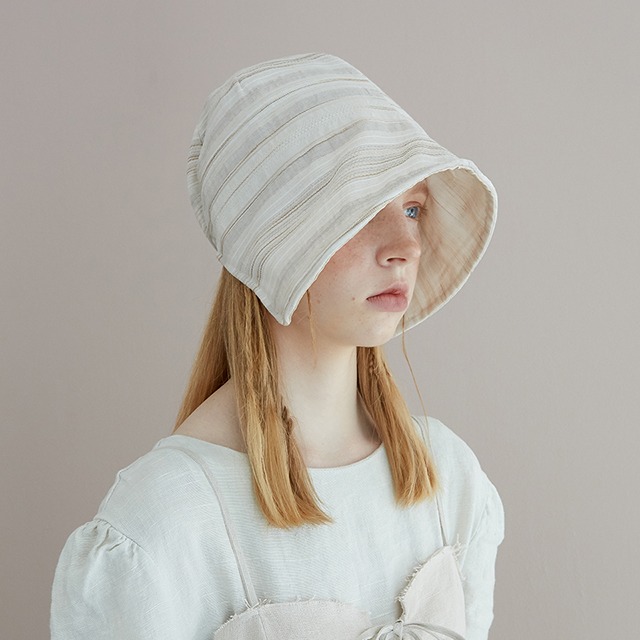 Banding bonnet beanie –White