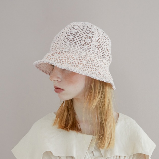 Lace chiffon hat