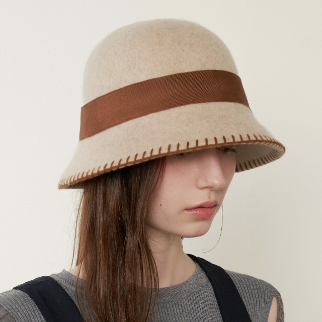 Emma Stitch Point Hat - Ivory