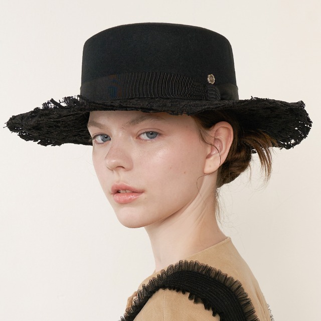Lace Flat Top Hat
