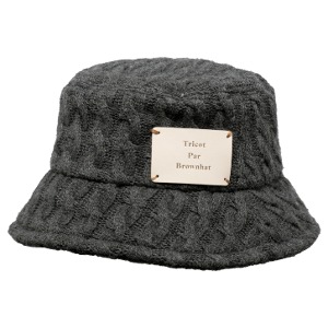 Tricot Bucket Hat  - Charcoal