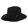 Double Brim Wire Hat -All Black